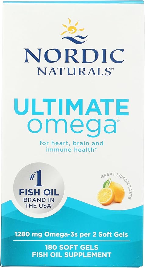 Ultimate Omega, 1280mg Lemon, 60 Softgels
