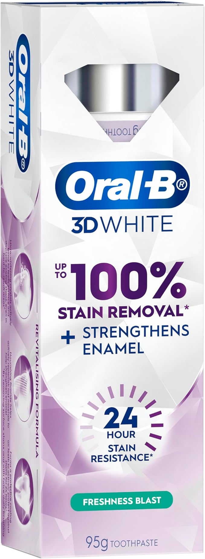Oral B Toothpaste 3D White Lasting Freshness Blast 95g