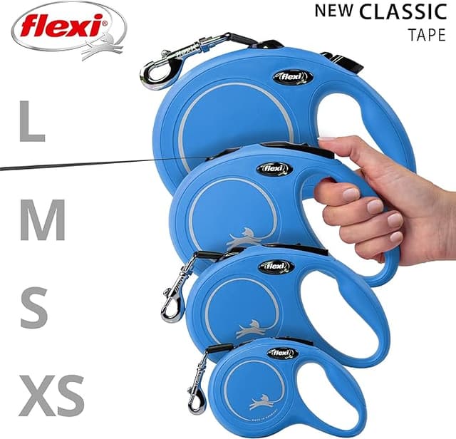 New Classic Leash Blue Tape S Flexi