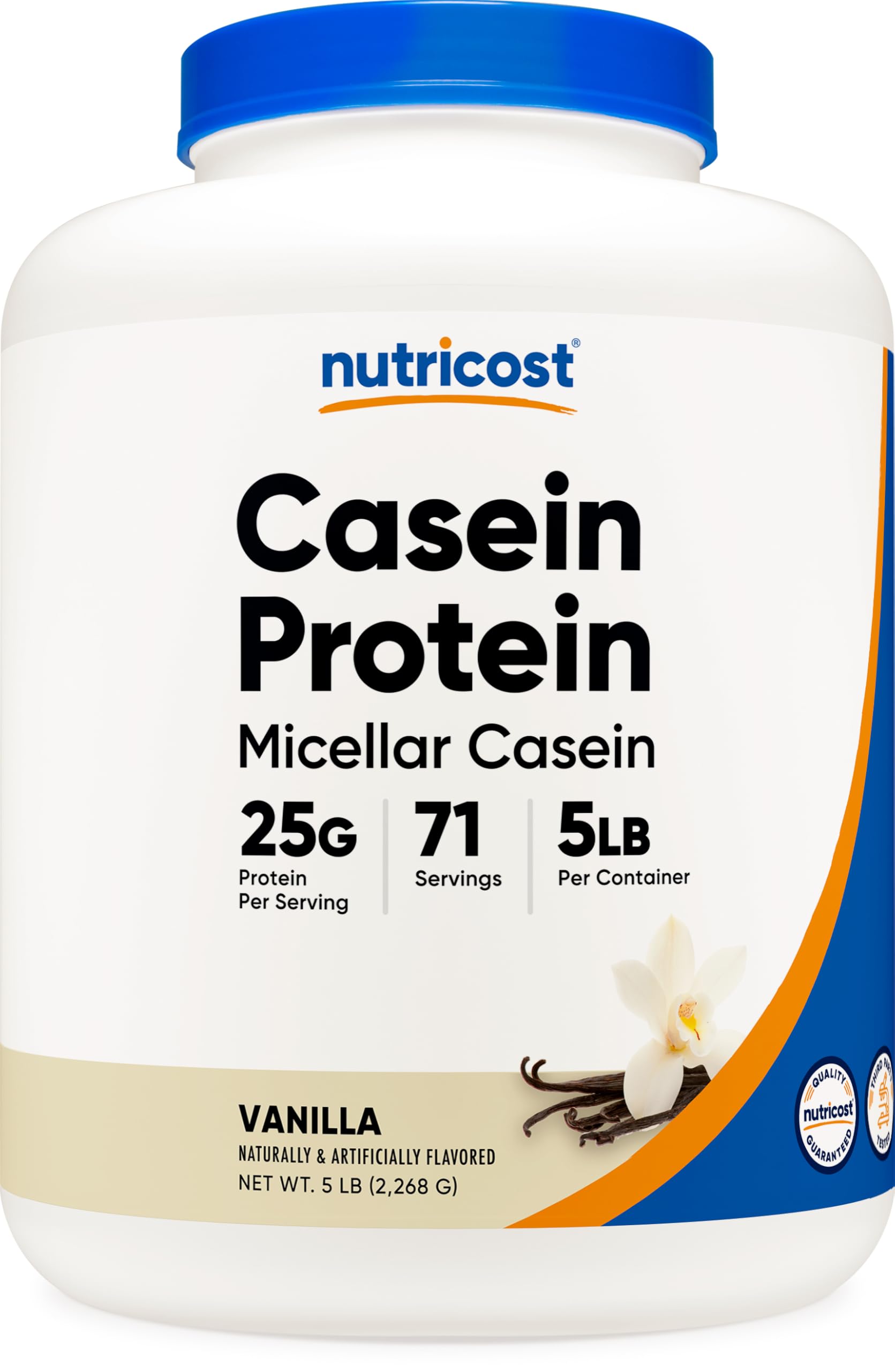 Nutricost, Casein Protein Powder Chocolate, 5 lbs