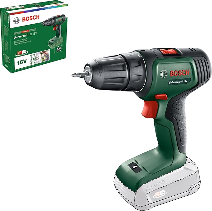 Bosch UniversalDrill 18 Baretool Electric Screwdriver Silver
