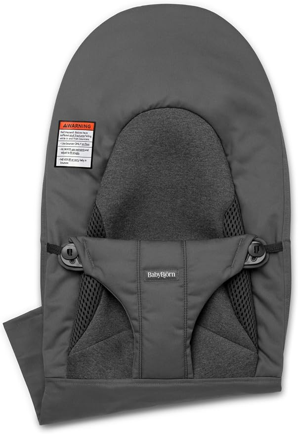 BabyBjörn Fabric Seat for Bouncer, Woven/Jersey, Tri-Fabric, Light Beige
