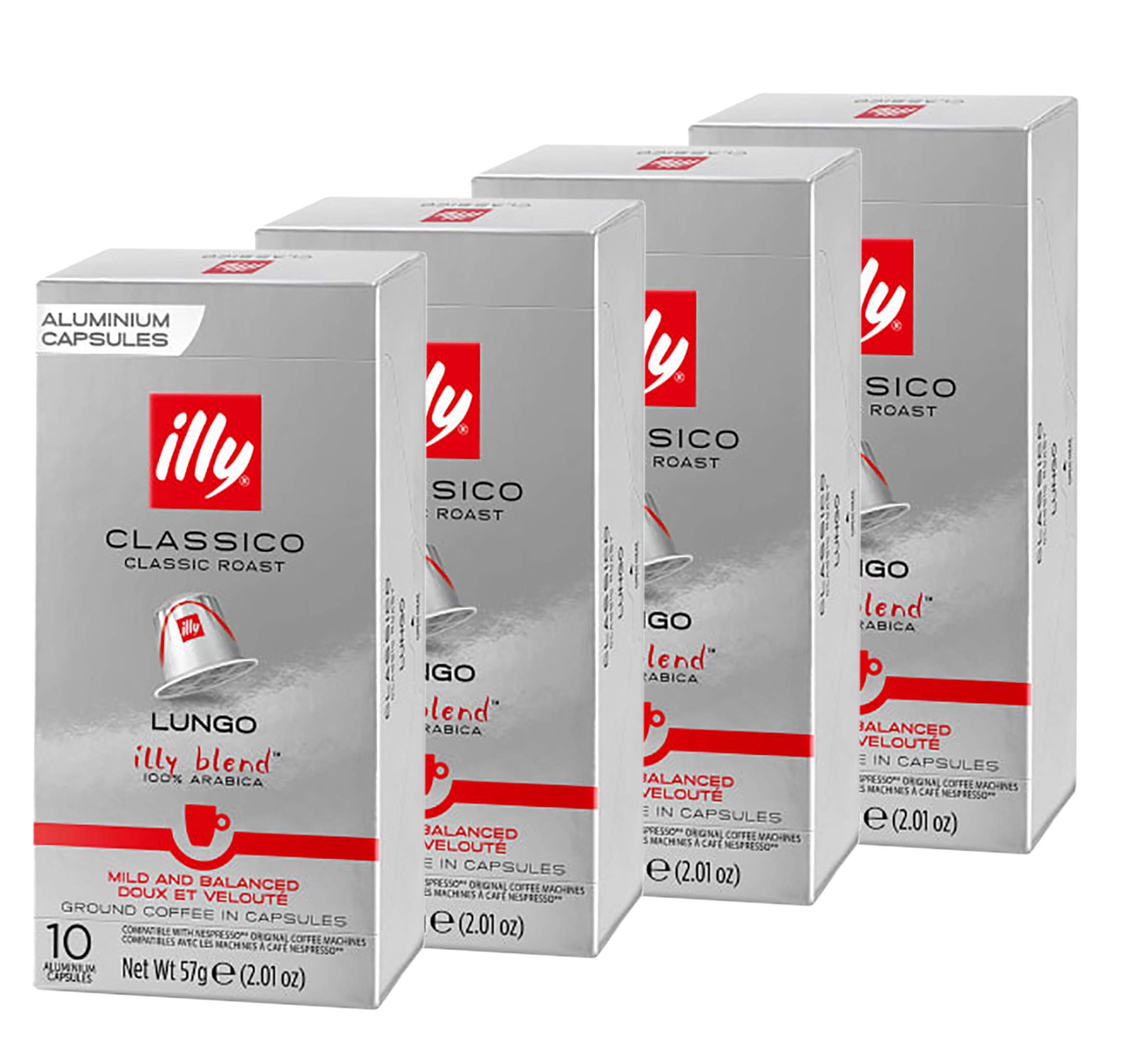 Illy Coffee Capsules Lungo Classico 40 Count