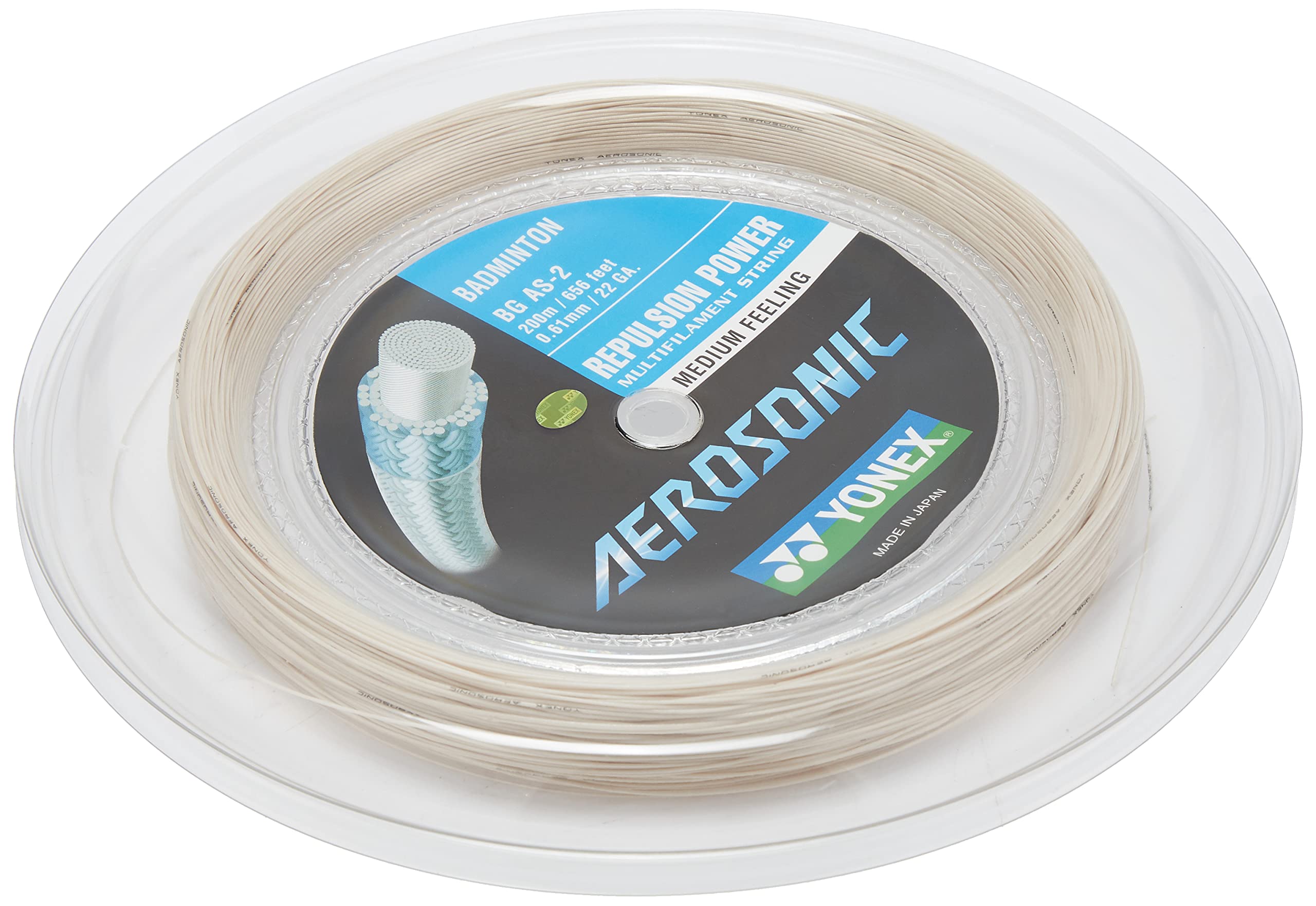 Yonex BG AEROSONIC Badminton String - 200m Reel