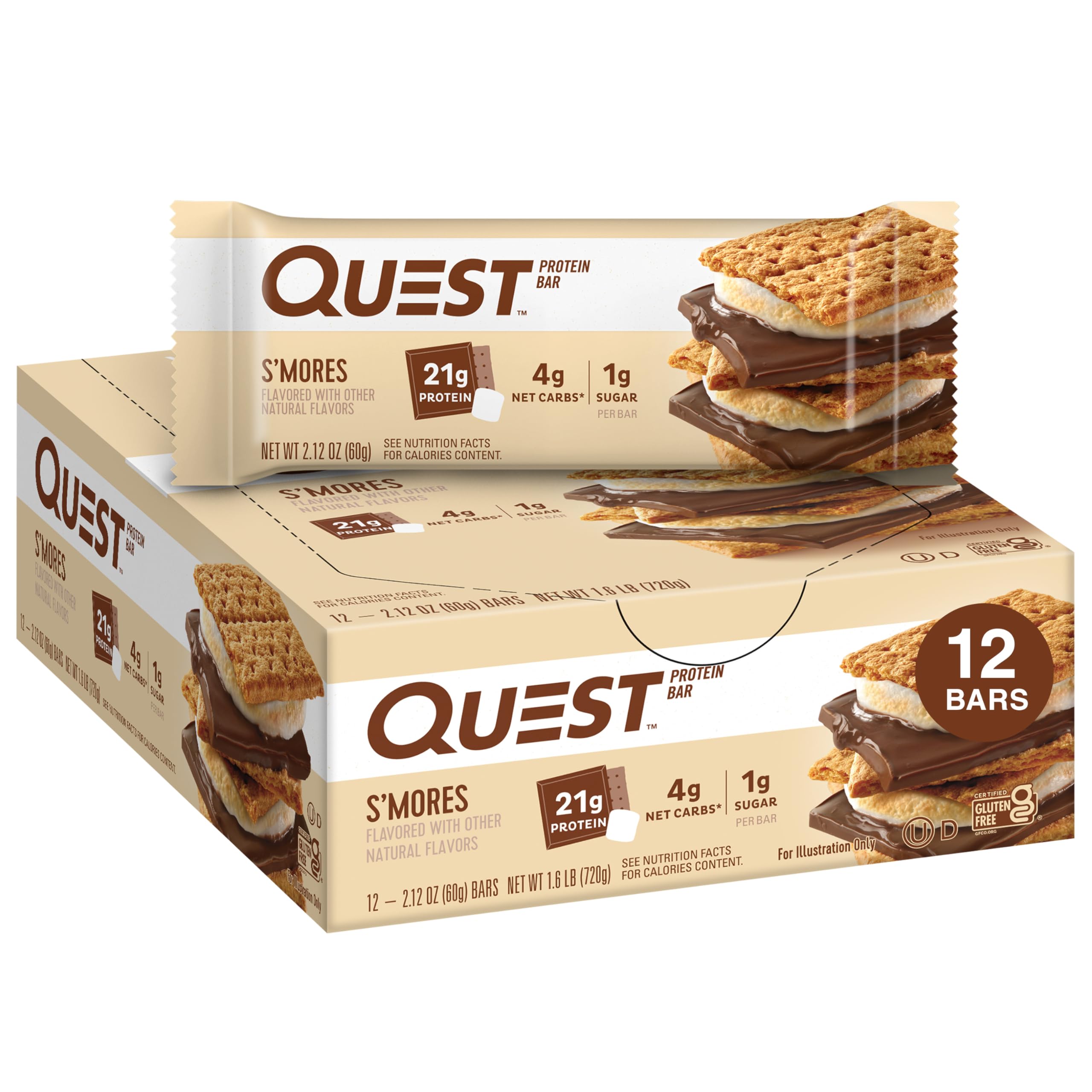Quest Nutrition, Protein Bar, Lemon Cake , 4 Bars, 2.12 oz (60 g) Each