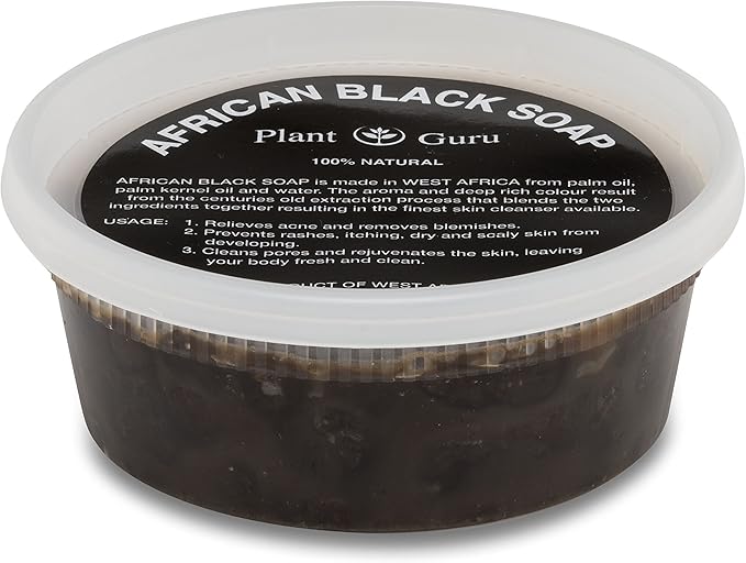 Raw African Black Soap Paste 16 oz / 1 LB from Ghana 100% Pure Natur