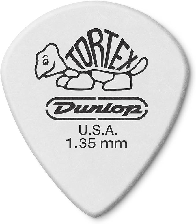 Jim Dunlop 478P 135mm Tortex Jazz III Guitar Pick - White (Pack of 12)