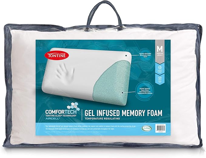 Tontine Comfortech Gel Infused Memory Foam Pillow