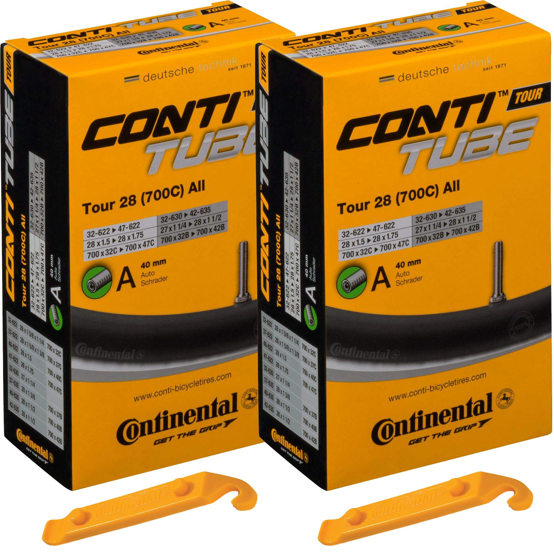 Continental Schrader Valve Tube 700C