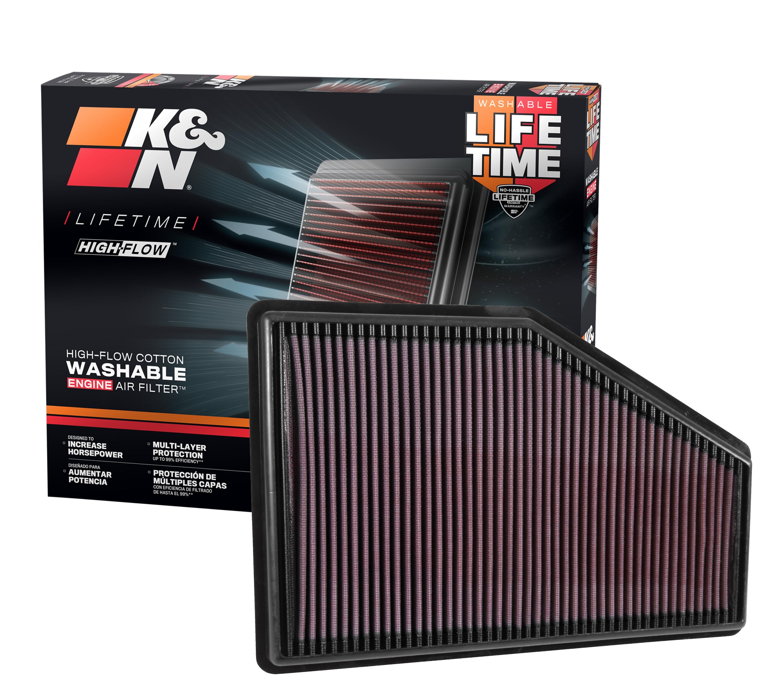 K&N Air Filter Fits Holden Calais, Commodore (33-5049)