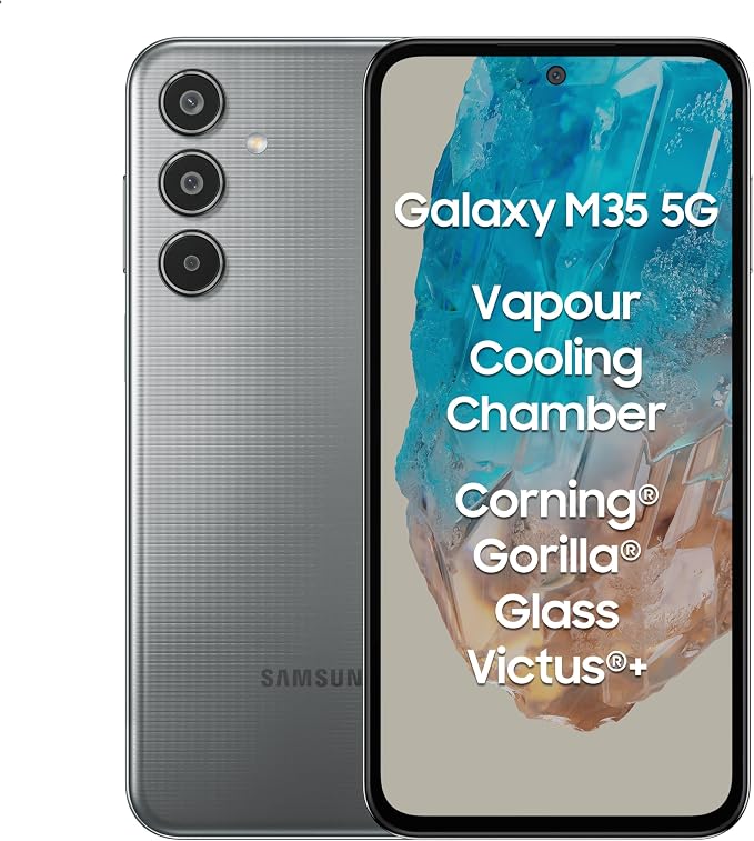 Samsung Galaxy M35 5G (Thunder Grey,6GB RAM,128GB Storage) Refurbished