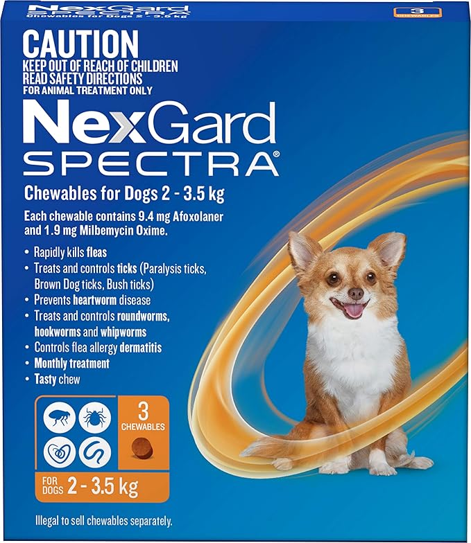 Nexgard Spectra 3-Pack for Dogs 2-3.5kg