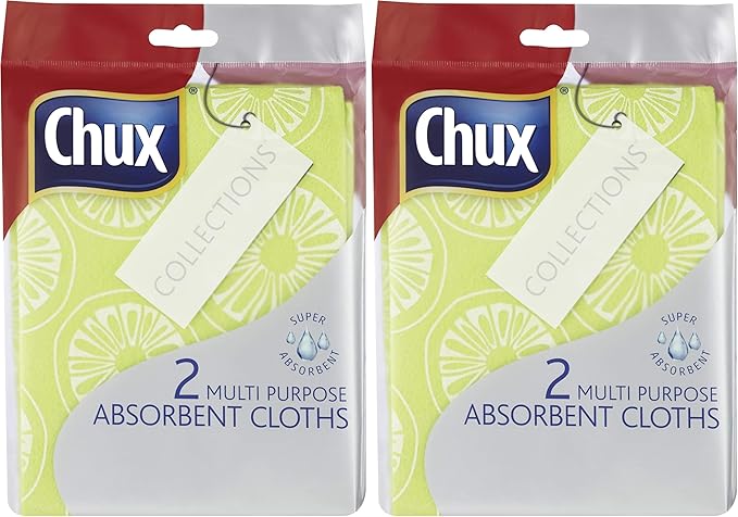Chux Collections Multi Purpose Absorbent Cloth (2 Pack)