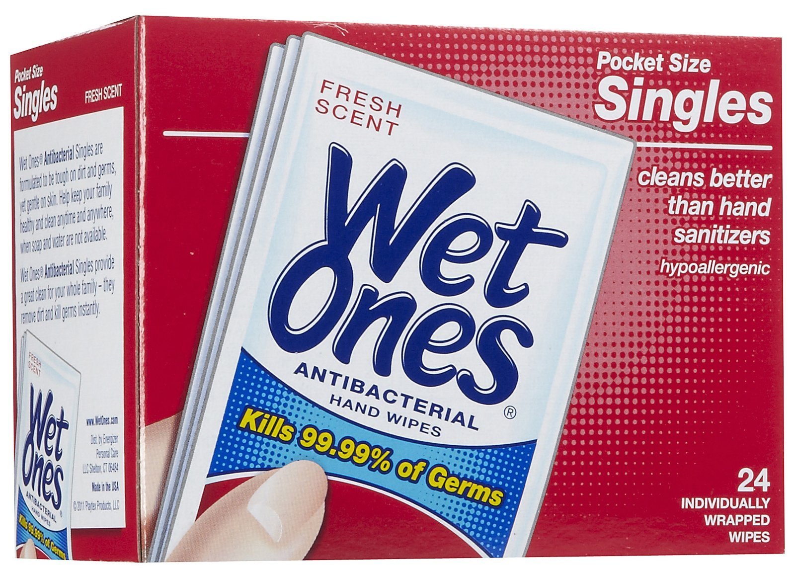 Wet Ones Hand Wipes, Antibacterial, Fresh Scent - 40 wipes