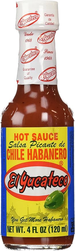 El Yucateco Hot Sauce Chile Habanero Red 120ml