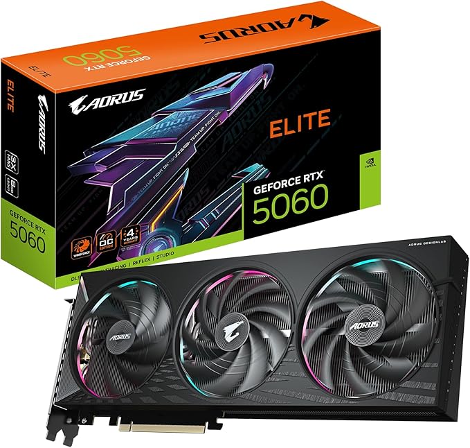 Gigabyte GeForce RTX 5060 AORUS Elite 8GB GDDR7