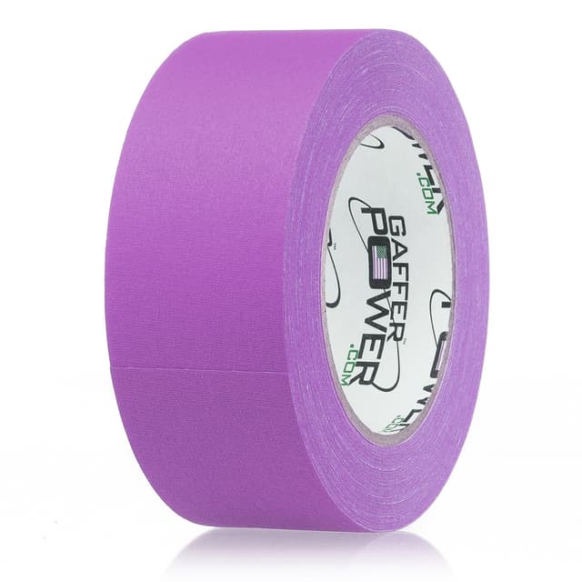 Real Professional Premium Grade Gaffer Tape by Gaffer Power - Made in The USA - Purple 5.1cm x 30 Yards - Heavy Duty Gaffers Tape - Non-Reflective