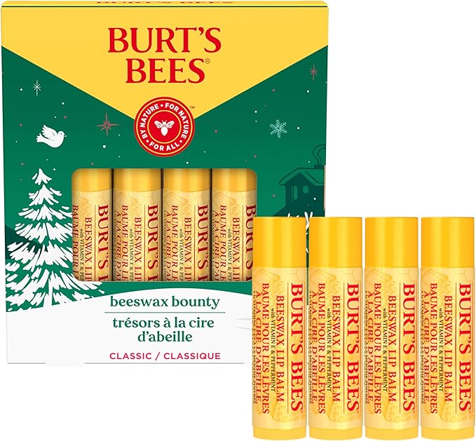 Burt's Bees Beeswax Bounty 4-Pack Lip Balm Gift Set