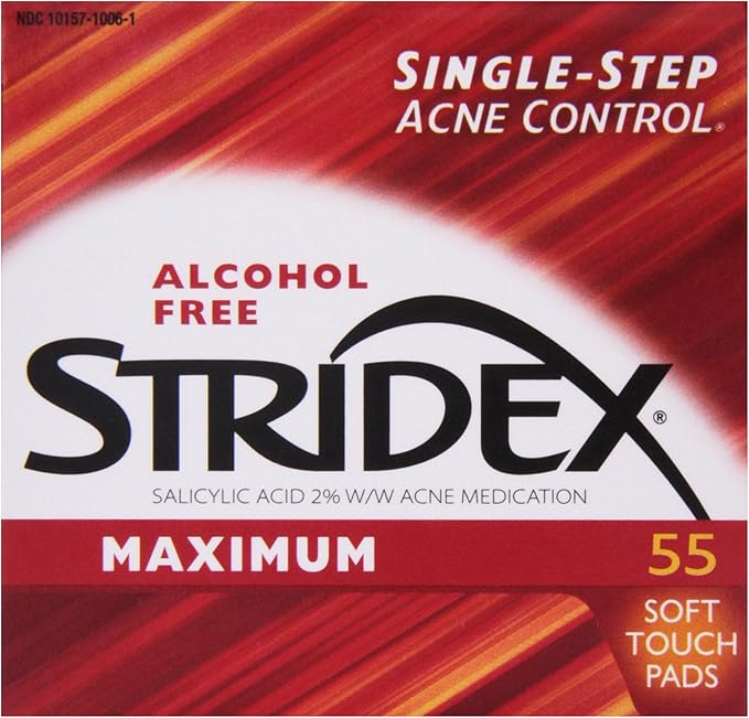 Stridex, Maximum, Alcohol Free, 90 Soft Touch Pads