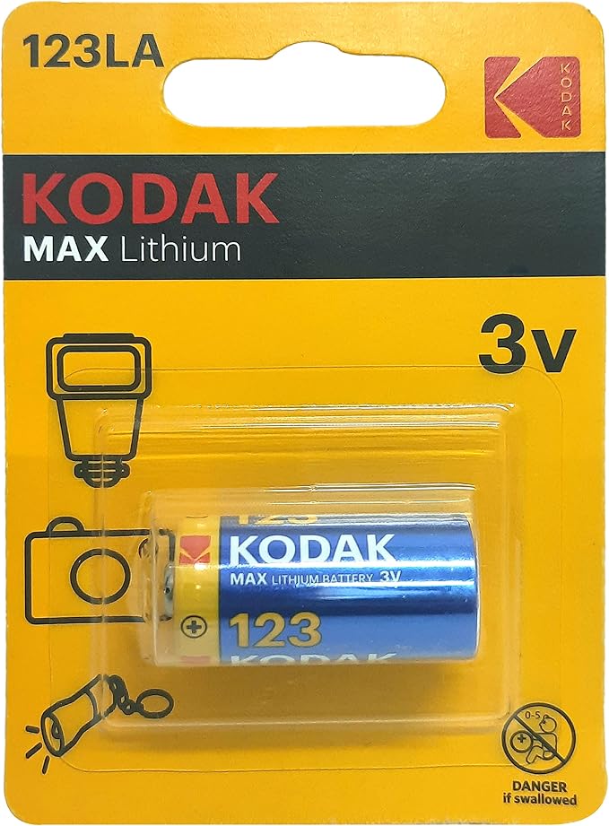 Kodak Max K123LA Ultra Lithium Battery