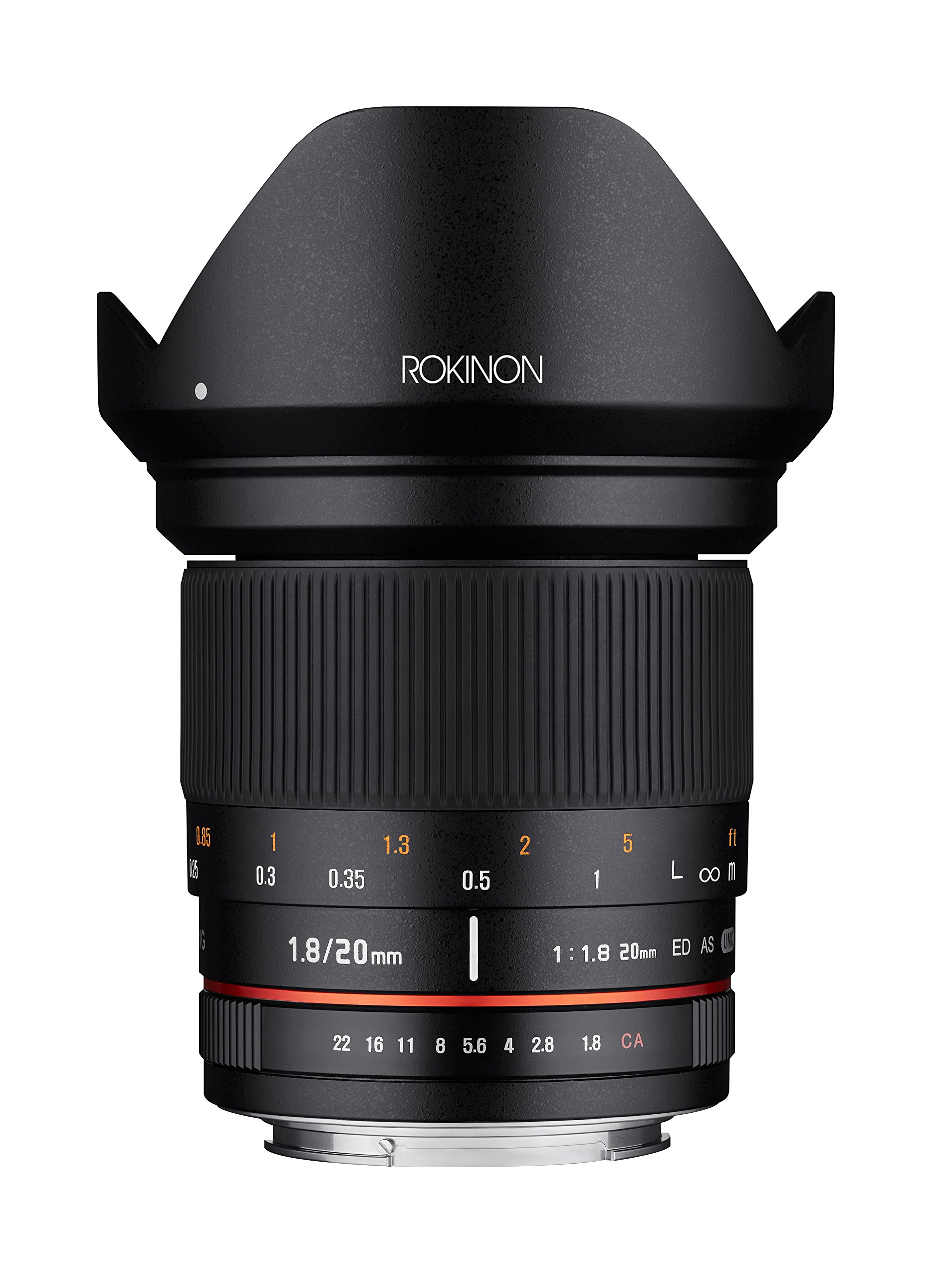Rokinon 20mm f/1.8 As Ed UMC Wide Angle Lens for Sony E-Mount