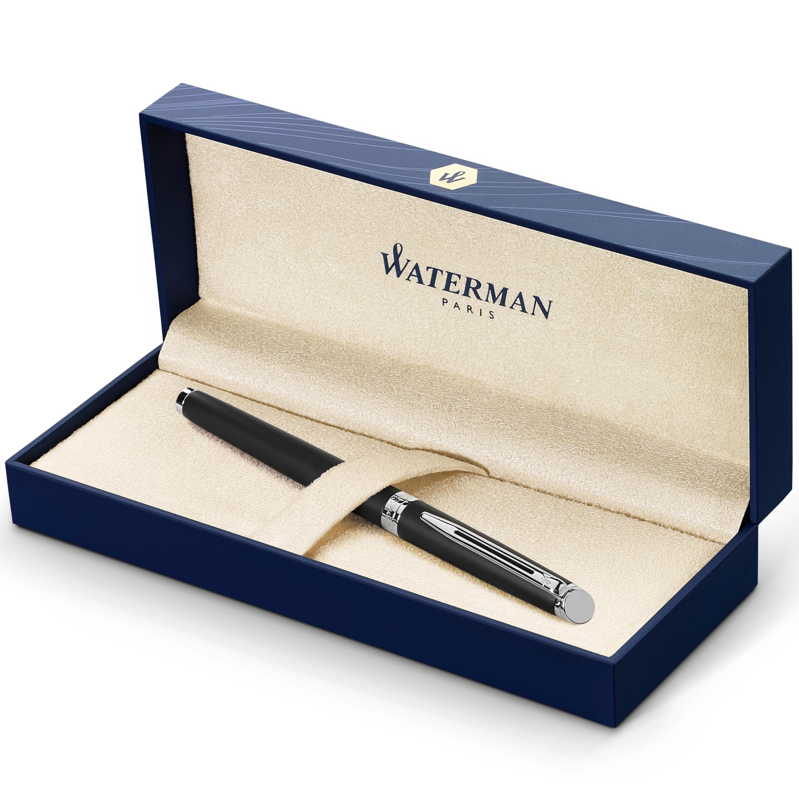 Waterman Hemisphere Black Gold Trim Fountain Pen