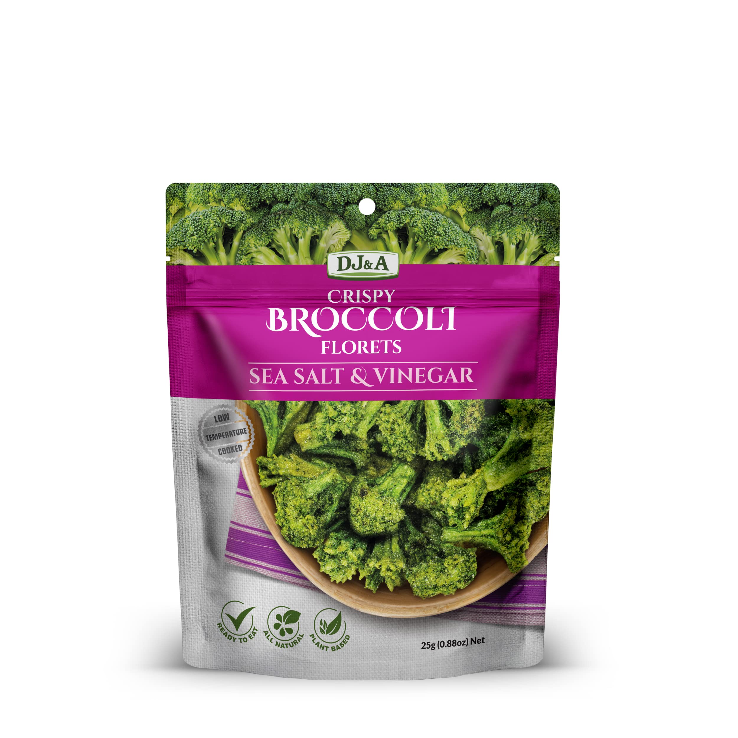 DJ&A Crispy Broccoli Florets Sea Salt & Vinegar 25g