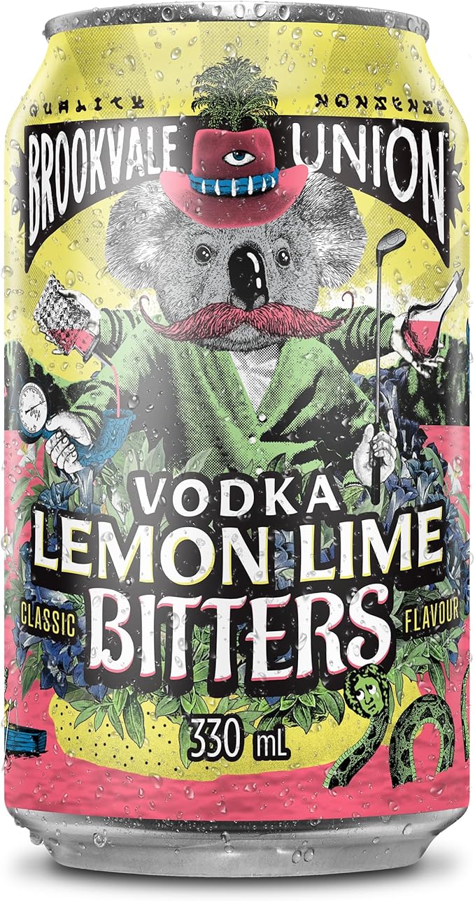 Brookvale Union Vodka Lemon Lime Bitters 330ml