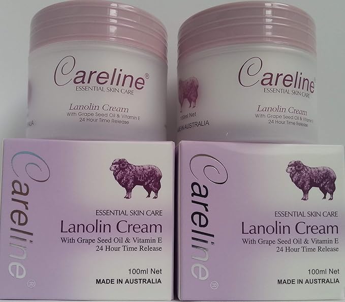 Careline-Lanolin Cream With Grape Seed Oil & Vitamin E 100ml