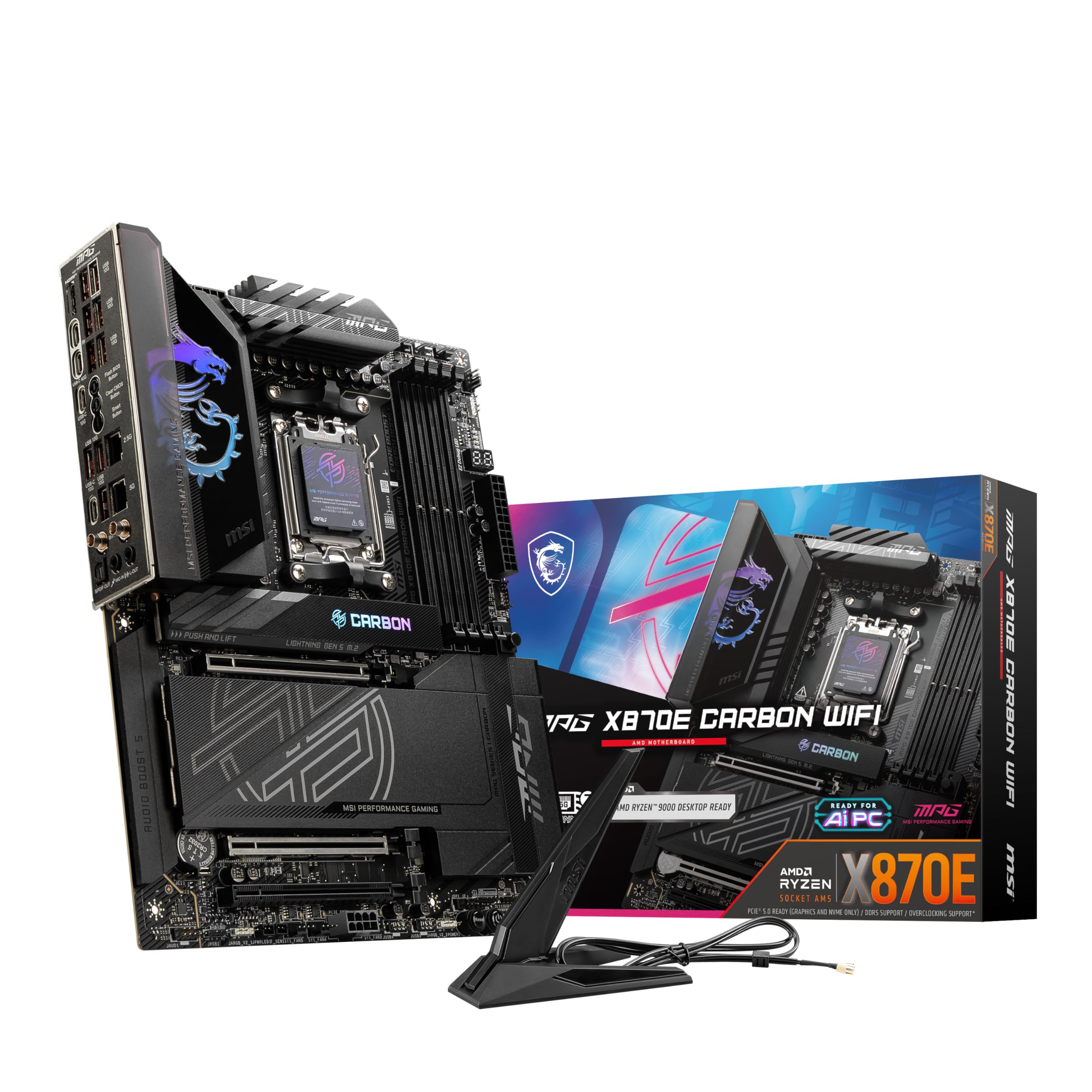 MSI MPG X870E Carbon WiFi AM5 ATX Motherboard