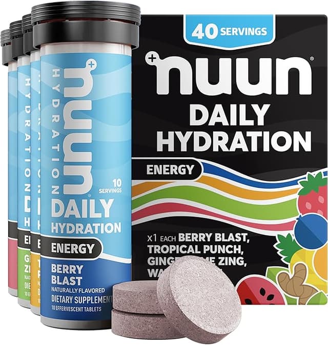 Nuun Energy: Caffeine, B Vitamins, Ginseng, Electrolyte Drink Tablets