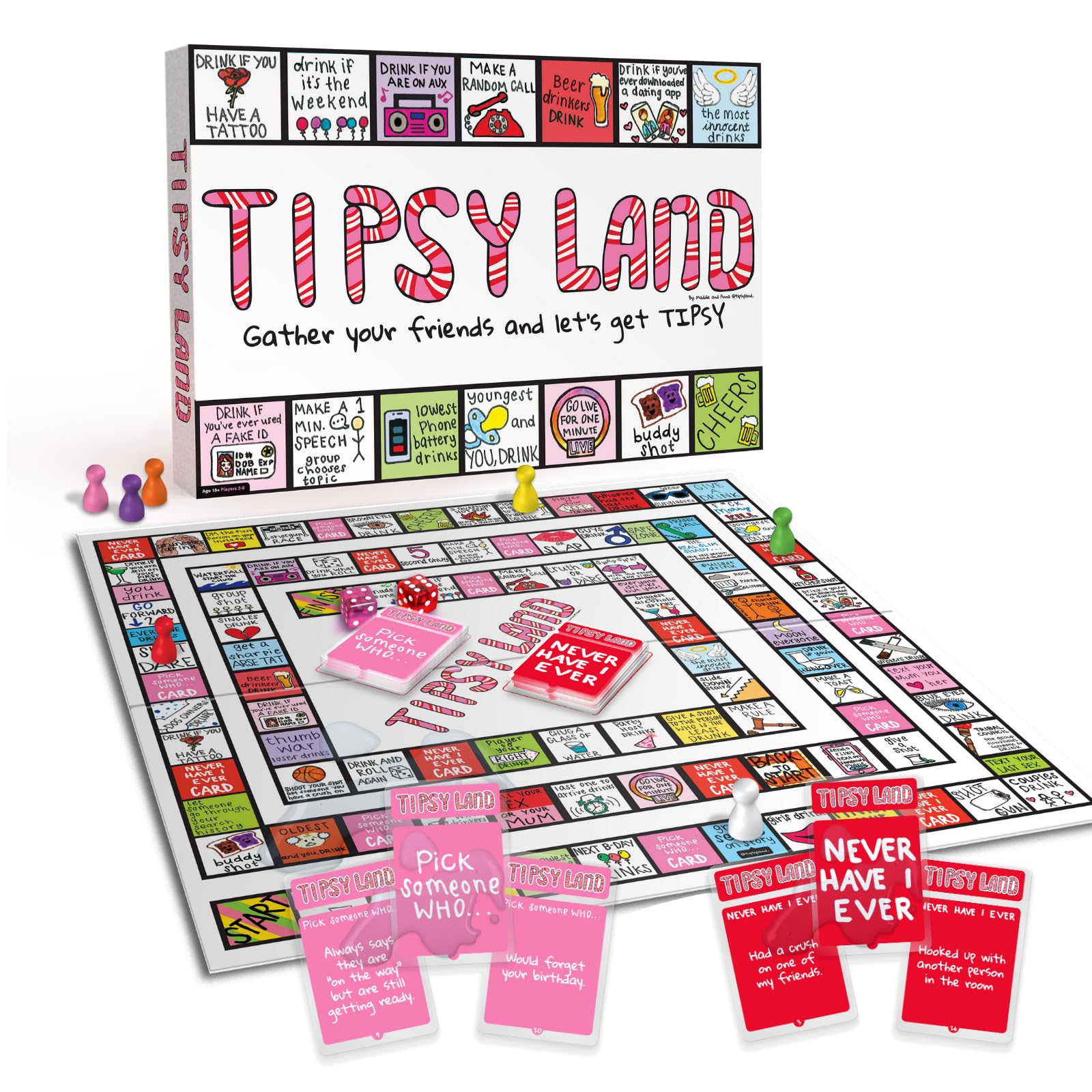Imagination Games Tipsy Land Drinking Game