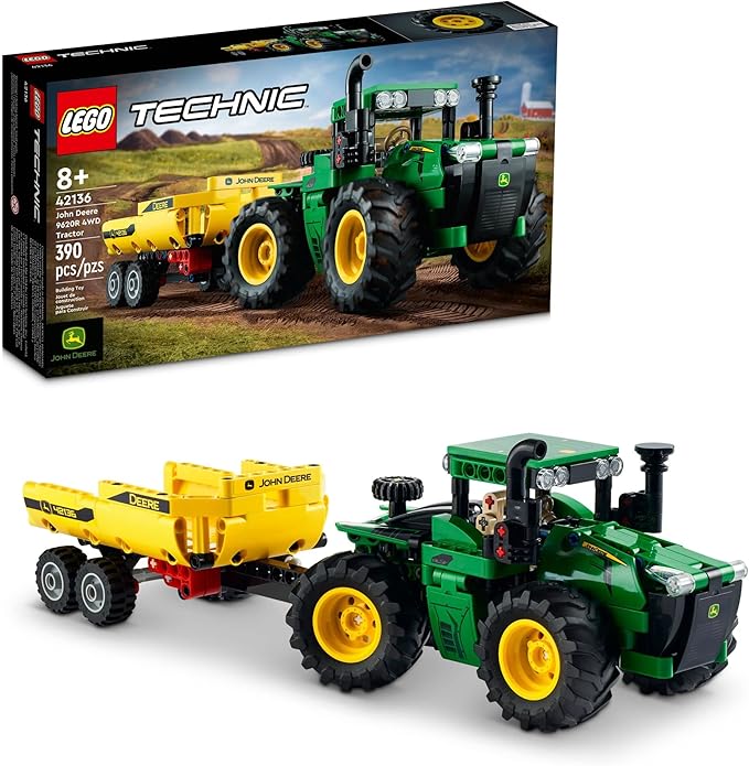 LEGO Technic John Deere 9620R 4WD Tractor 42136 Toy Model