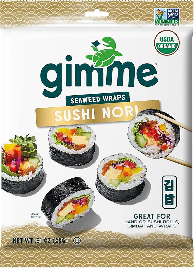 Gimme Roasted Seaweed - Sushi Nori (9 Sheets) 23g