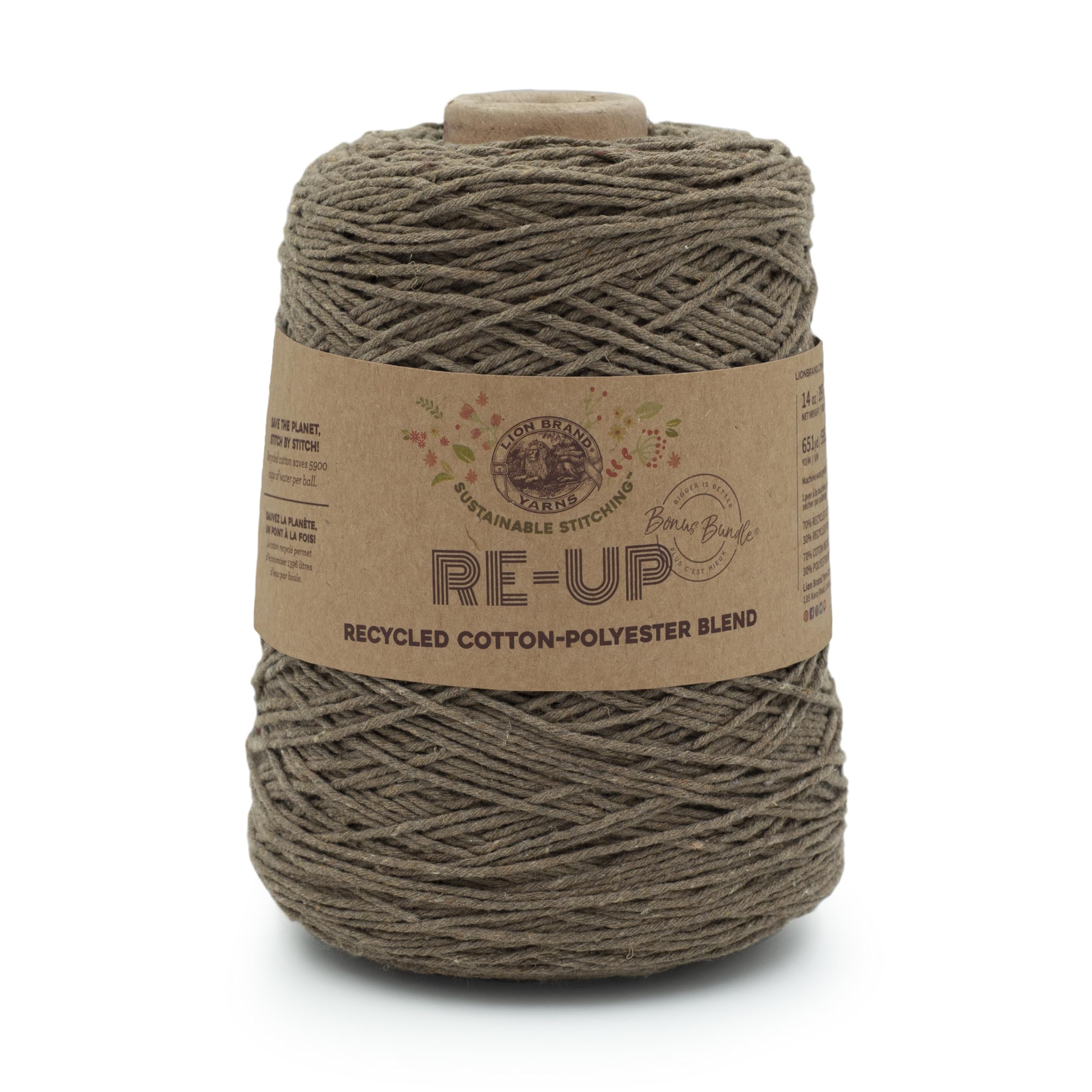 Lion Brand Re-Up Bonus Bundle Yarn - Portobello