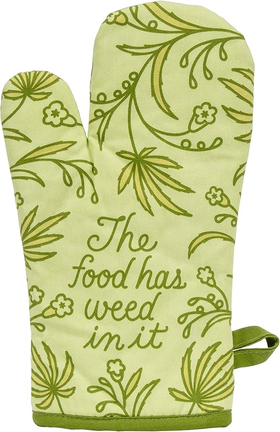 Blue Q - The Food Has Weed in It | Oven Mitt