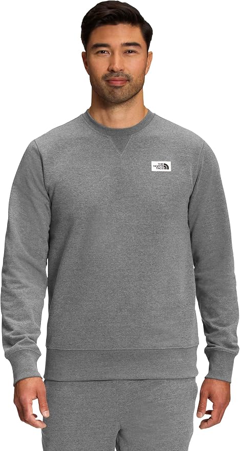 The North Face Men’s Heritage Patch Crew, Medium Grey Heather / M
