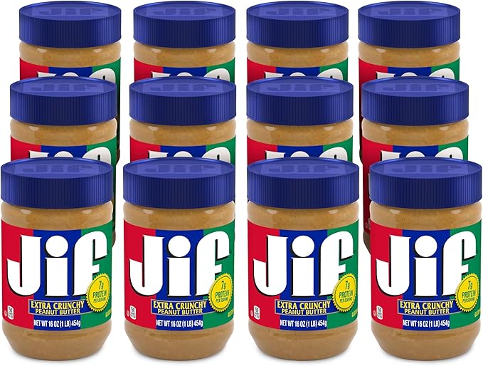 Jif Crunchy Peanut Butter, 16 oz