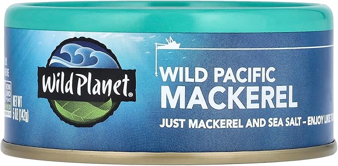 Wild Planet Mackerel, Wild Pacific - 5 oz