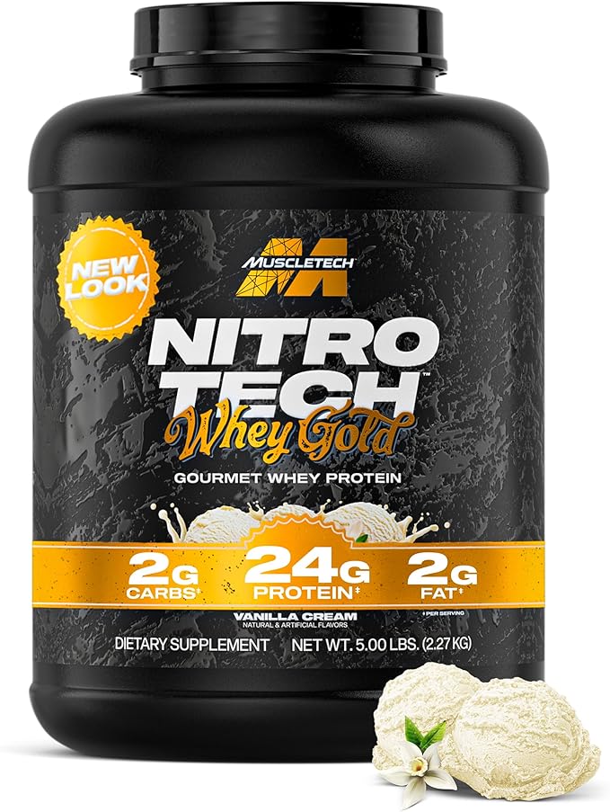 MuscleTech Nitro Tech 100% Whey Gold - 10lb - French Vanilla Cream