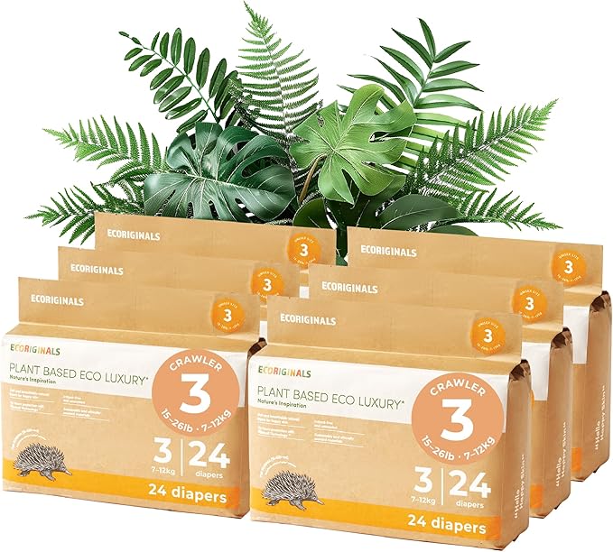 Ecoriginals Crawler Nappies Size 3 24pk Gen2