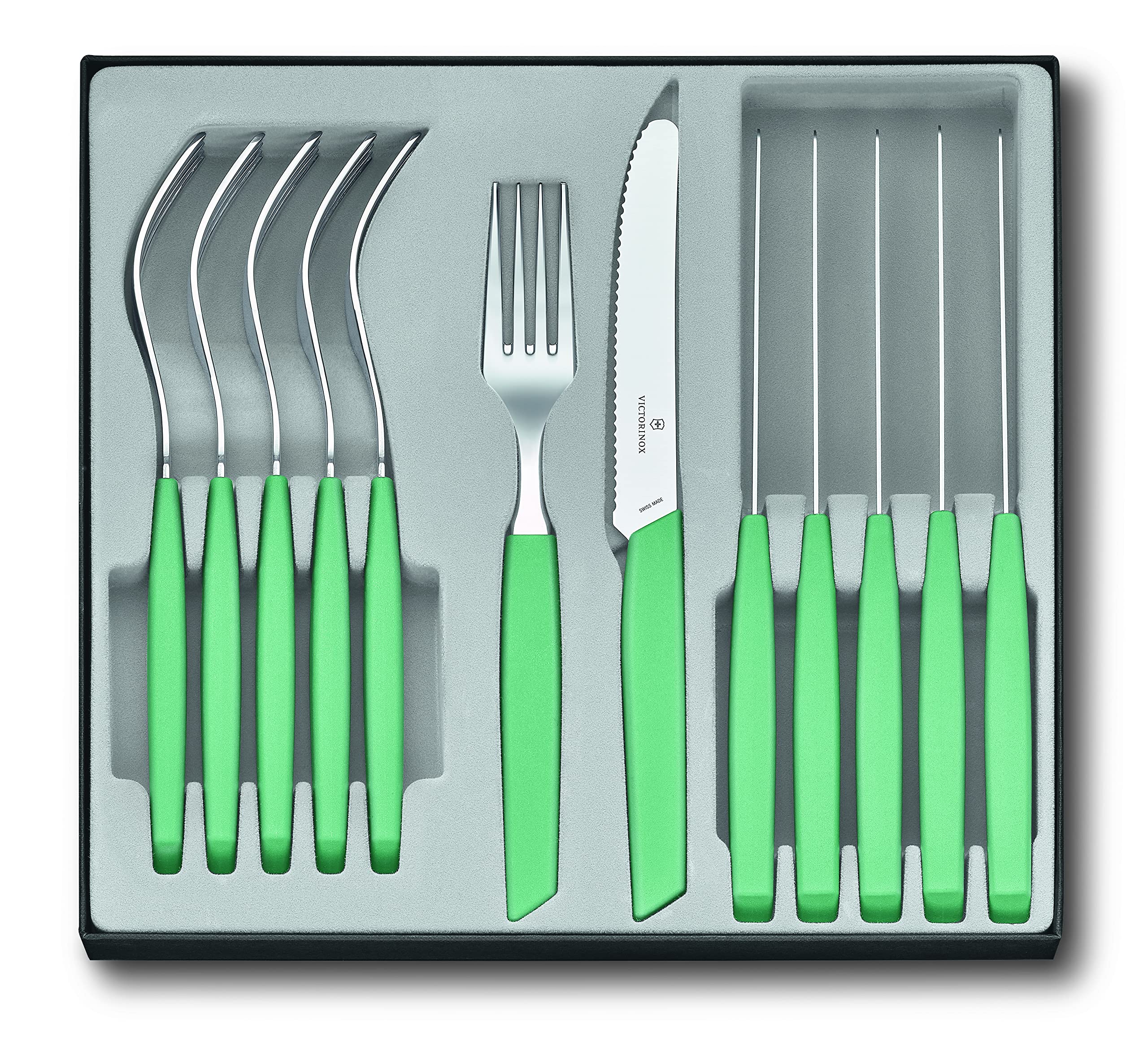 Victorinox Swiss Modern Table Steak Knife Set, 12 Piece (Mint)