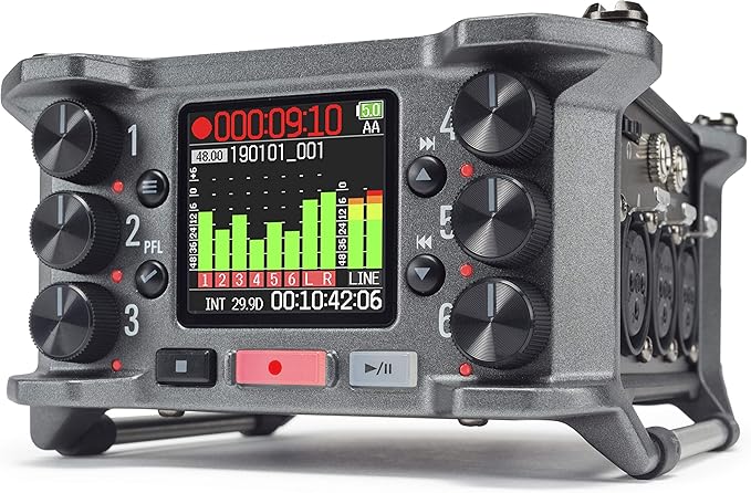 Zoom F6 6-Input / 14-Track Multitrack Field Recorder
