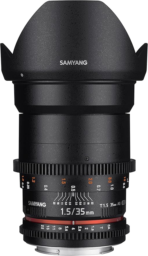 Samyang 35mm T1.5 VDSLR II Cine Lens For Canon