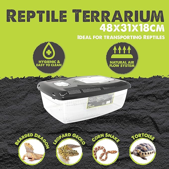 Komodo 82135 Plastic Terrarium 48x31x18cm