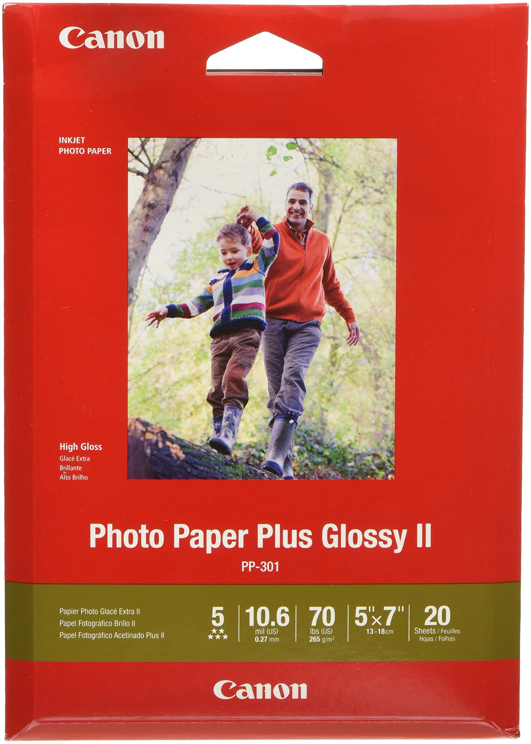Canon Plus Glossy II PP-301 Photo Paper - 20 count