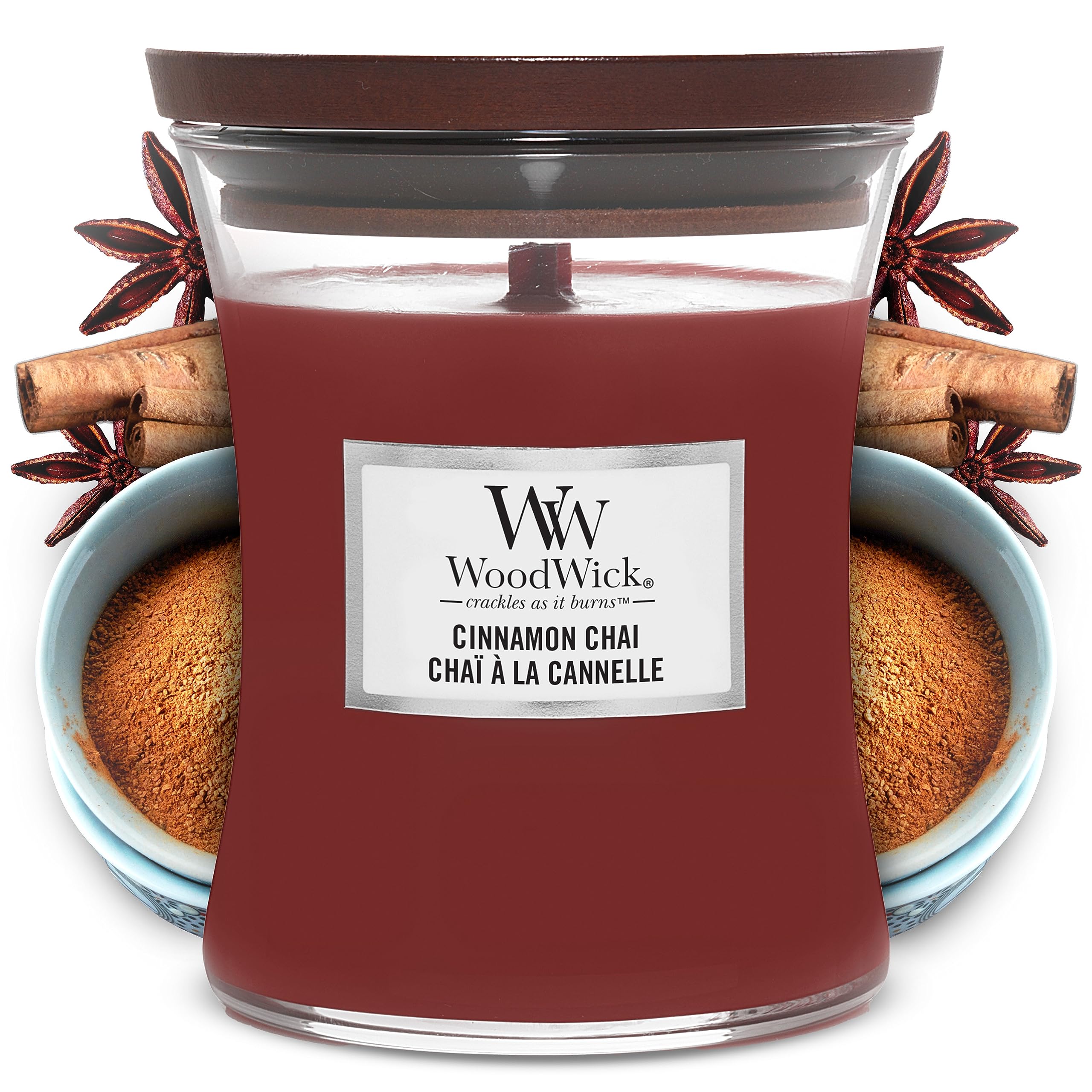 WoodWick Candle - Cinnamon Chai (Large)