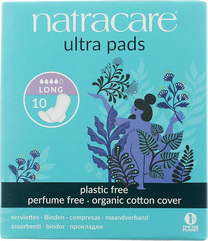 Natracare Ultra Pads Long (Wings) 10