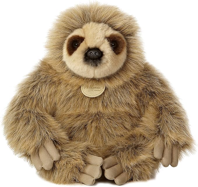 Aurora 12" Brown Miyoni Sloth Stuffed Animal - L