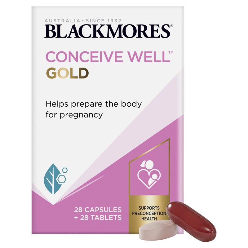Blackmores Conceive Well Gold 28 Capsules + 28 Tablets